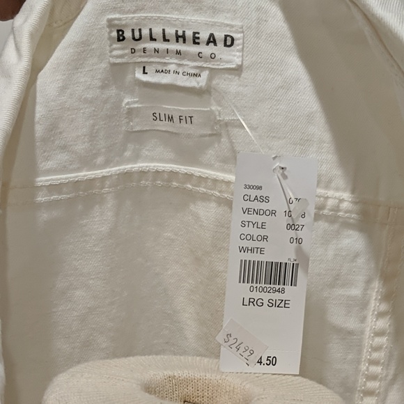 Large White Button up Vest - Picture 3 of 3